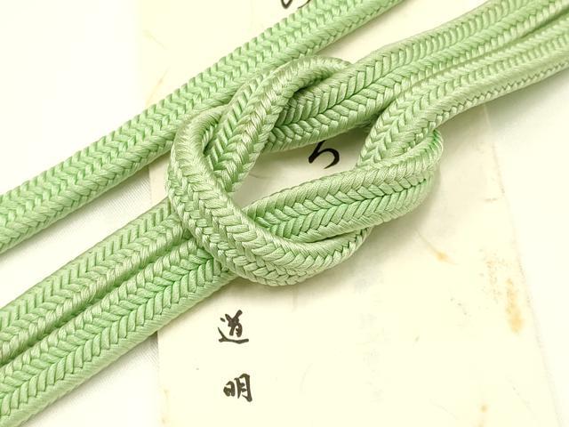 平和屋着物●極上　有職組紐道明　帯締め　冠組　夏虫色　宮内庁御用　国立博物館御用　東京芸術大学御用 　逸品　AABB3758ay(4)