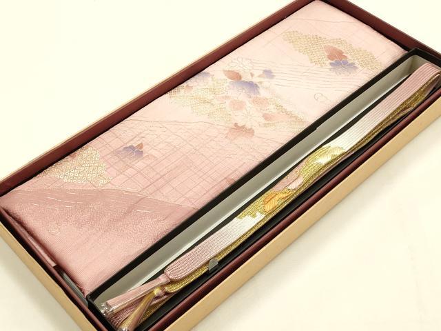 Other - 平和屋着物●和装小物　帯締め・帯揚げセット　高麗組 綾出し　暈し染め　金糸　金彩　逸品　未使用品あり　AABH6675ay