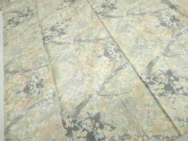 平和屋着物●本場大島紬　7マルキ　枝葉草花文　正絹　逸品　DABC2702ud heiwaya-11099324 平和屋 サンプル画像3