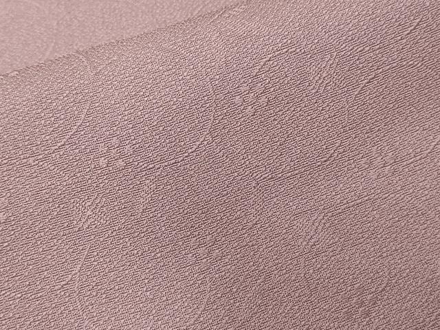 平和屋着物■上質な色無地 花唐草地紋 梅鼠色 正絹 逸品 CAAW0059ev