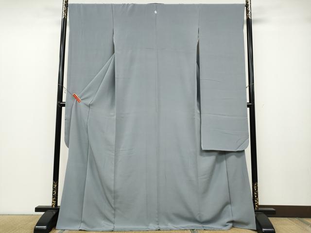 平和屋着物●豪華振袖　作家物　灰青色　正絹　逸品　CABB6364ut