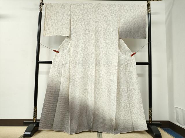 平和屋着物●松田聖子　SEIKOMATSUDA　訪問着　天使　舞桜文　縞　正絹　逸品　CABC6569yc