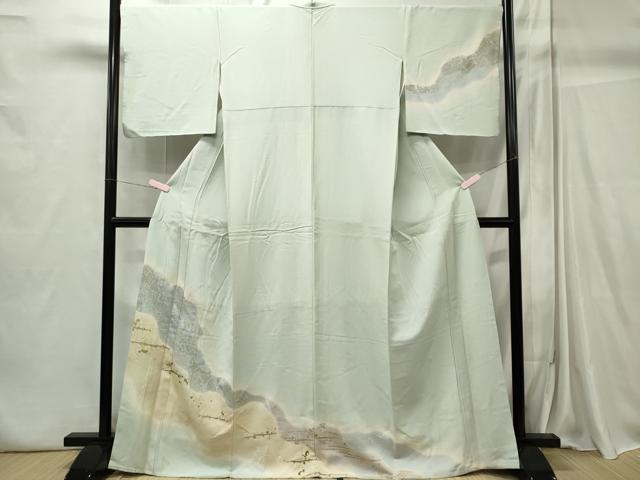 平和屋着物■訪問着　道長吉祥文　暈し染め　金彩　正絹　逸品　CABC7672ou