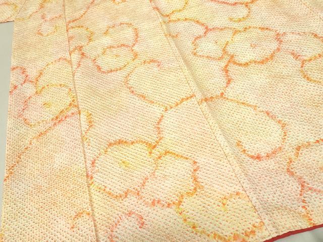 平和屋着物■上質な小紋　総絞り　花唐草文　暈し染め　正絹　逸品　未使用　DAAX7271qp