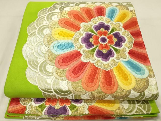 Rakuten - 平和屋着物◎六通柄袋帯 正倉院花文 金糸 正絹 逸品 DAAV2803qp