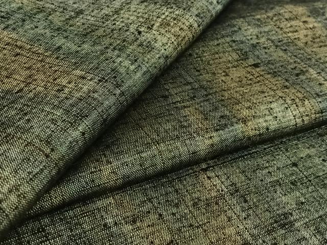 Rakuten - 平和屋着物▽上質な紬　単衣　霞文　正絹　逸品　AABG4257jh