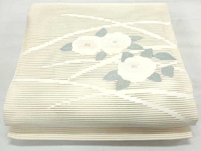 平和屋着物＊夏物 絽綴れ 八寸名古屋帯 草花文 正絹 逸品 CAAX4823th