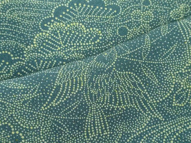 平和屋着物■上質な小紋 流水花鳥松文 正絹 逸品 CABH3062oy