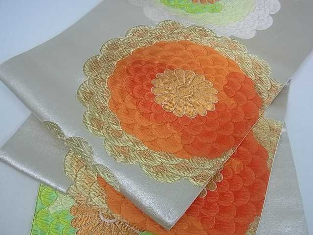 平和屋着物■六通柄袋帯　唐織　舞花文　金銀糸　逸品　ar4789