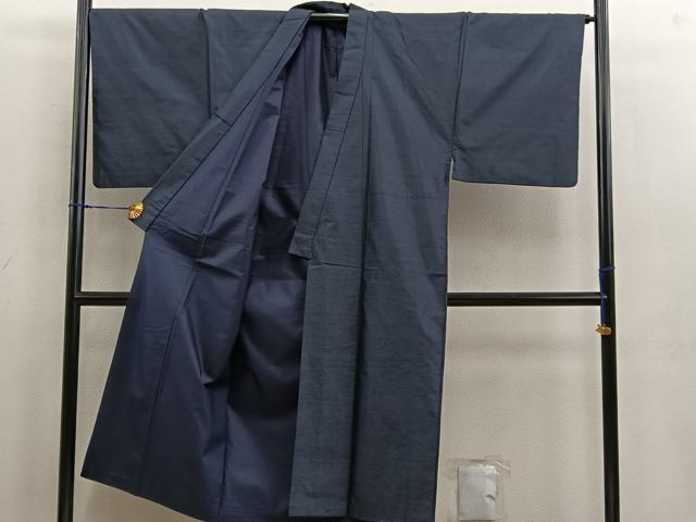 平和屋着物■男性　幾何学文様　正絹　逸品　BAAV0890mz
