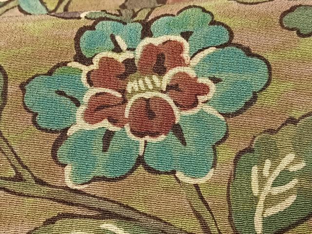 平和屋着物■上質な小紋　更紗花文　正絹　逸品　CABA4148xe