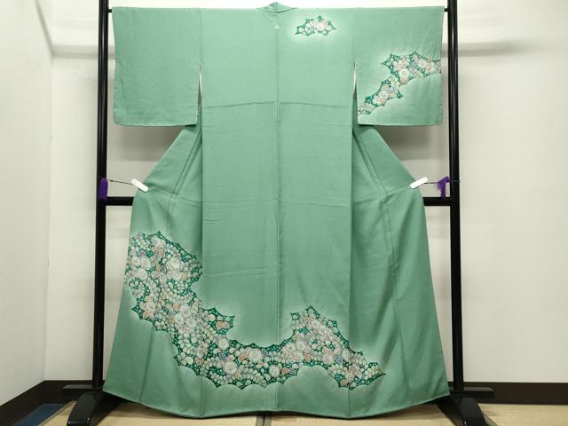乐天商城 - 平和屋着物●訪問着　辻が花　絞り　暈し染め　正絹　逸品　未使用　CABD8966gh