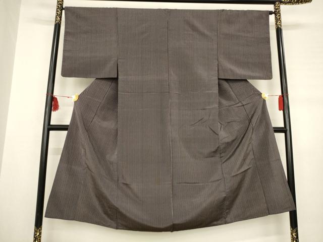 平和屋着物■男性　小紋　縞　正絹　逸品　AABA7012ma