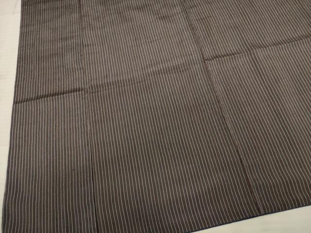 平和屋着物■男性　小紋　縞　正絹　逸品　AABA7012ma