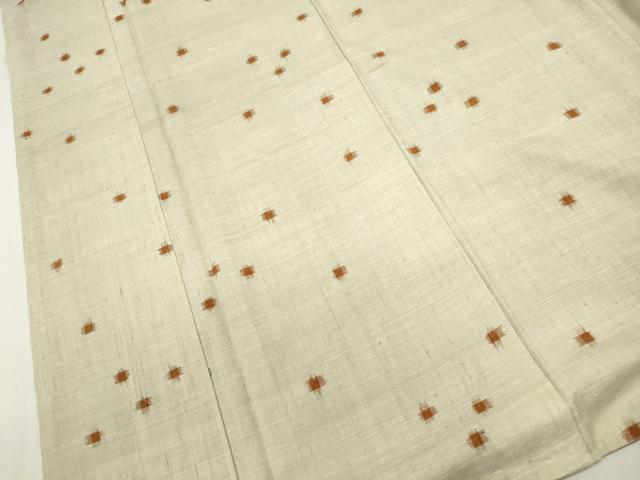 乐天商城 - 平和屋着物■上質な紬　ドット　正絹　逸品　DABC9301qa