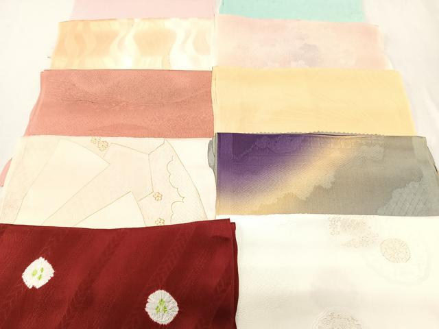 平和屋着物★和装小物　上質な帯揚げ　10枚セット　逸品　CAAN0805xi