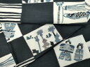 平和屋着物●上質な紬 ひな祭り 鯉のぼり 黒地 正絹 逸品 CAAT6822vf