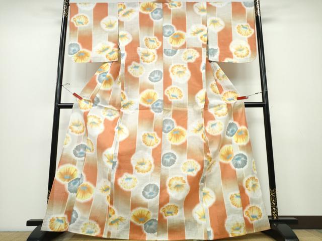 平和屋の平和屋着物∴夏物 浴衣 舞花間道 綿 逸品 CABD2488ng｜アングル2