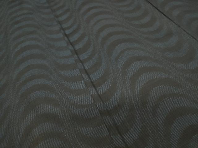 平和屋着物■本場大島紬 泥染 よろけ縞 正絹 逸品 DAAP9822op