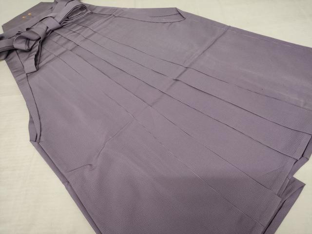 平和屋着物●男性　馬乗り袴　縞　正絹　逸品　AABF6149ck