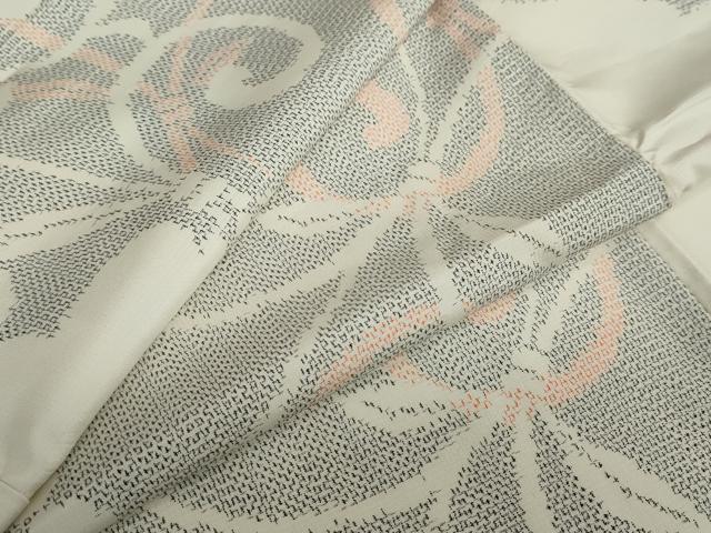 平和屋着物●上質な紬 唐草文 正絹 逸品 DAAY5891ud