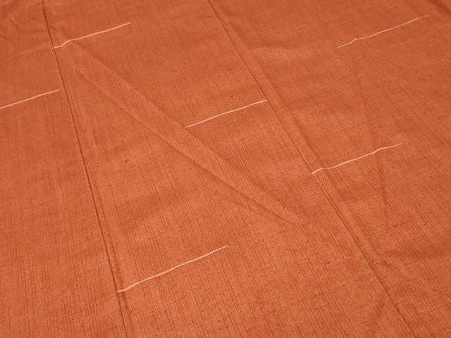 妇女和服 - 平和屋着物■上質な紬 横段文 正絹 逸品 CABA7585ev