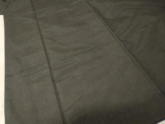 平和屋着物■男性　紬　色無地　蝋色　正絹　逸品　AAAN0740ja