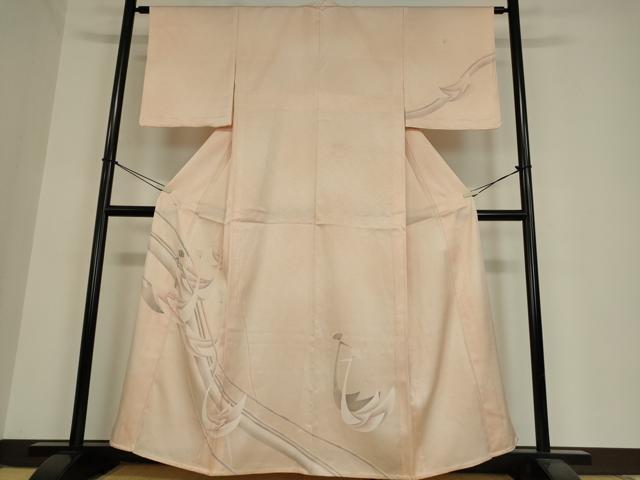 平和屋着物▽訪問着 単衣 冠鳥 正絹 逸品 未使用 DAAV5989az