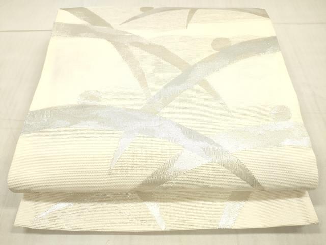 平和屋着物＊夏物　六通柄　京袋帯　露芝文　銀糸　正絹　逸品　DAAW4222cm