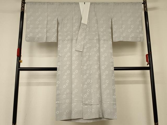 Summer Wear - 平和屋着物＊夏物　長襦袢　花唐草文　正絹　逸品　AABA6597jd
