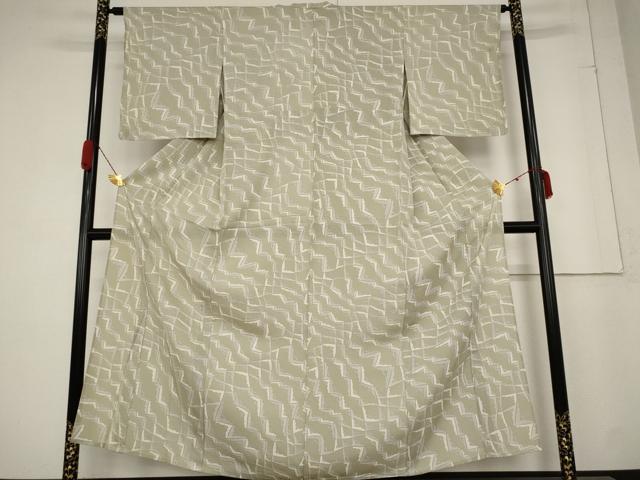 Summer Wear - 平和屋着物＊夏物　小紋　絽　裏菊　正絹　逸品　AABA6829st