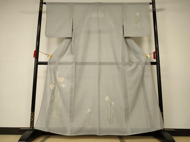 Uramono - 平和屋着物＊夏物　訪問着　紗　草花文　正絹　逸品　AABA6544jd
