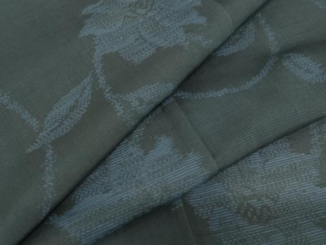 平和屋着物＊夏物 本場大島紬 夏大島 更紗花文 証紙付き 正絹 逸品 AABA6827st