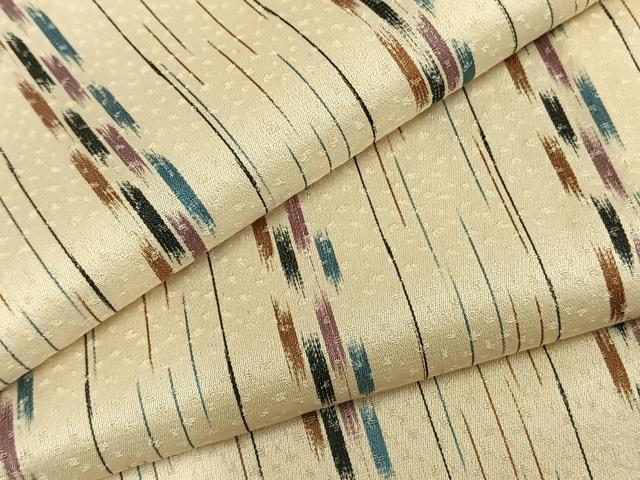 Uramono - 平和屋着物▽上質な小紋　単衣　間道　正絹　逸品　AABA7575fy