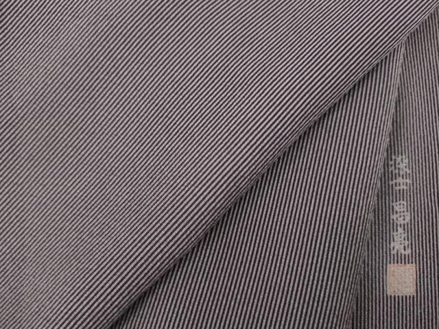 平和屋着物●染士：昌亮 江戸小紋 万筋 紫鼠色×似せ紫色 さが美扱い 正絹 逸品 AABA8260ck