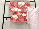 平和屋本店■極上 七五三 女の子 3歳 祝着・襦袢セット 刺繍 絞り 雲取り舞花文 金彩 逸品 CYAA2150s5