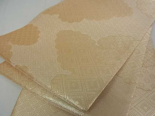 平和屋着物■佐賀錦　全通柄袋帯　雲取り吉祥文　逸品　we2022