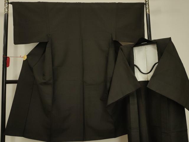 平和屋着物■男性　紬　アンサンブル　霞文　正絹　逸品　AABA5412sx