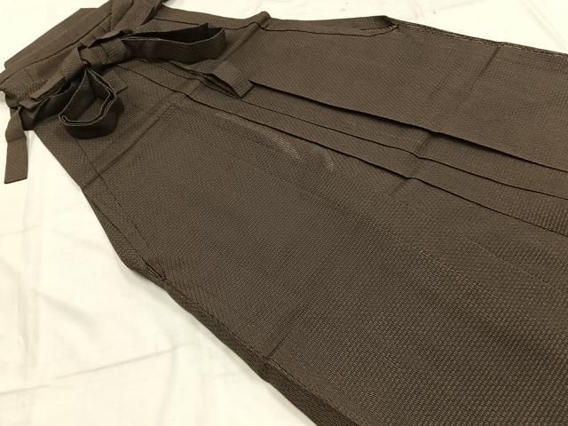 平和屋着物＊夏物　男性　馬乗り袴　紗　幾何学文様　正絹　逸品　AABF5734fy