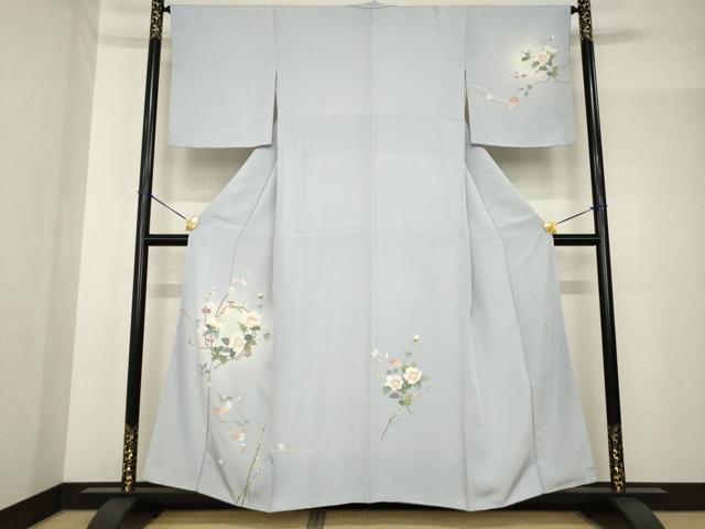 乐天商城 - 平和屋着物●訪問着　友禅　作家物　枝花丸文　正絹　逸品　未使用　AABF9033ck