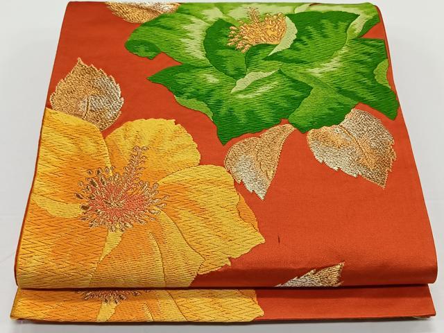 ■■■　サイズ　■■■ 長さ 412cm 幅 31cm程 ■■■　商品詳細　■■■ 【正絹・芯なし】 詳細に関しましては、画像をご確認ください。 大変上質な逸品になります。 お安く出品致しますので、是非この機会にいかがでしょうか？ ■■■　注意事項　■■■ ■モニター発色の具合により色合いが異なる場合がございます。 ■寸法は多少の誤差が生じる場合がございますのでご了承ください。 ■縫込みの長さが左右非対称の場合は短い部分を記載しております。 左右非対称であってもご返品・お値引き等の保証は出来かねますので、ご了承の上ご購入をお願い致します。 ■シミ等のチェックには注意を払っておりますが、見落としがある場合もございますし、個人の見解も様々ですので神経質な方のご購入はお控えください。 ■箪笥に入っておりました着物や帯なので畳みシワや匂いがあるものもございます。 ■お休みは基本的に土日祝となりますが、その他臨時でお休みする場合がございますのでご了承ください。 ■商品の発送は平日のみの発送となります。 ■夜間と土曜、日曜日はお問い合わせの回答が遅れる場合がございます。 ■当店では、お直し、紋入れ、お手入れ等は承っておりません。 ■生地の状態（ヤケ、経年劣化等）によってはサイズ直しが出来ない場合がございます。 その点もどうかご了承のうえ、ご購入をお願いいたします。 ■弊社で取り扱う商品は一点ものにつき、時期や在庫状況に応じて金額が変更となる場合がございます。 ■検針は行っておりません。予めご了承いただきますようお願いいたします。 ■【洗える着物】と記載のある商品におきましては、商品お届け後に洗濯を行ってしまってからのご返品にはご対応しかねます。 念の為、専門店でのお手入れをお願いいたします。 ■着物のサイズ目安は下記を参考ください↓ ＜女性着物＞　お端折り次第で＋5cm　−1cmが着用可能サイズ 　例）身丈170cmの場合、身長160cm〜175cm ＜男性着物＞　身丈＋約25cm〜27cm程が適応身長 　例）身丈155cmの場合、身長180〜182cm