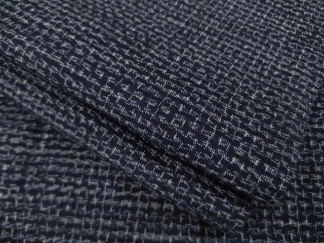 平和屋着物●男性 久留米絣 単衣 綿 格子 逸品 AABA9510ck