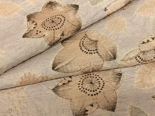 平和屋着物●上質な紬 辻が花 絞り 正絹 逸品 AABA0397zg