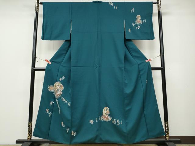 平和屋着物▼訪問着　ねぶたまつり　金彩　正絹　逸品　CABB6129ut