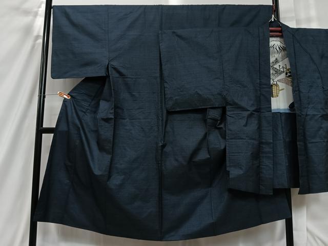 平和屋着物■男性　本場大島紬　アンサンブル　100亀甲　総詰め　正絹　逸品　CAAX7687ua