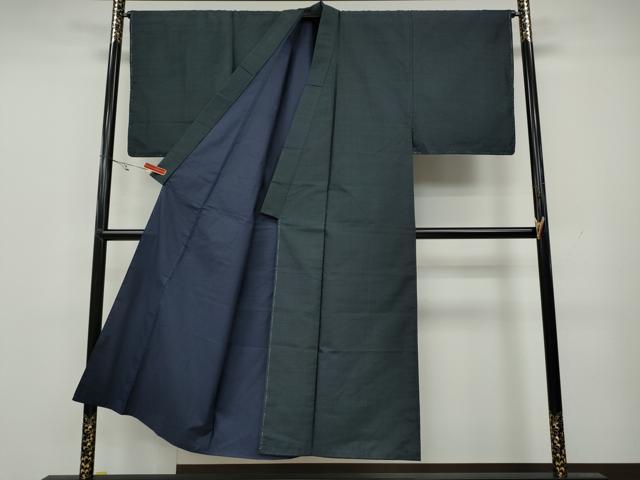 平和屋着物●男性　本場大島紬　亀甲柄　正絹　逸品　CAAY4806ut