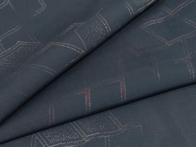 Summer Wear - 平和屋着物＊夏物　小紋　紗　幾何学文　正絹　逸品　AABA9403jd