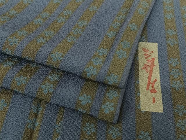 平和屋着物●世界的人形師　辻村寿三郎　ジュサブロー　小紋　花間道　銀座せきね　正絹　逸品　AABB0102zg