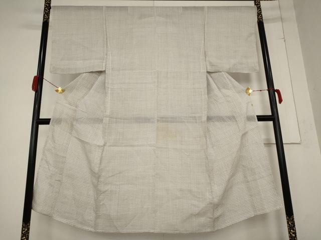 平和屋着物＊夏物　男性　上布　絣柄　麻　逸品　AABB0561st