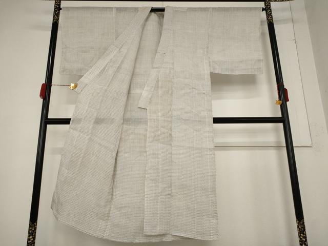 平和屋着物＊夏物　男性　上布　絣柄　麻　逸品　AABB0561st